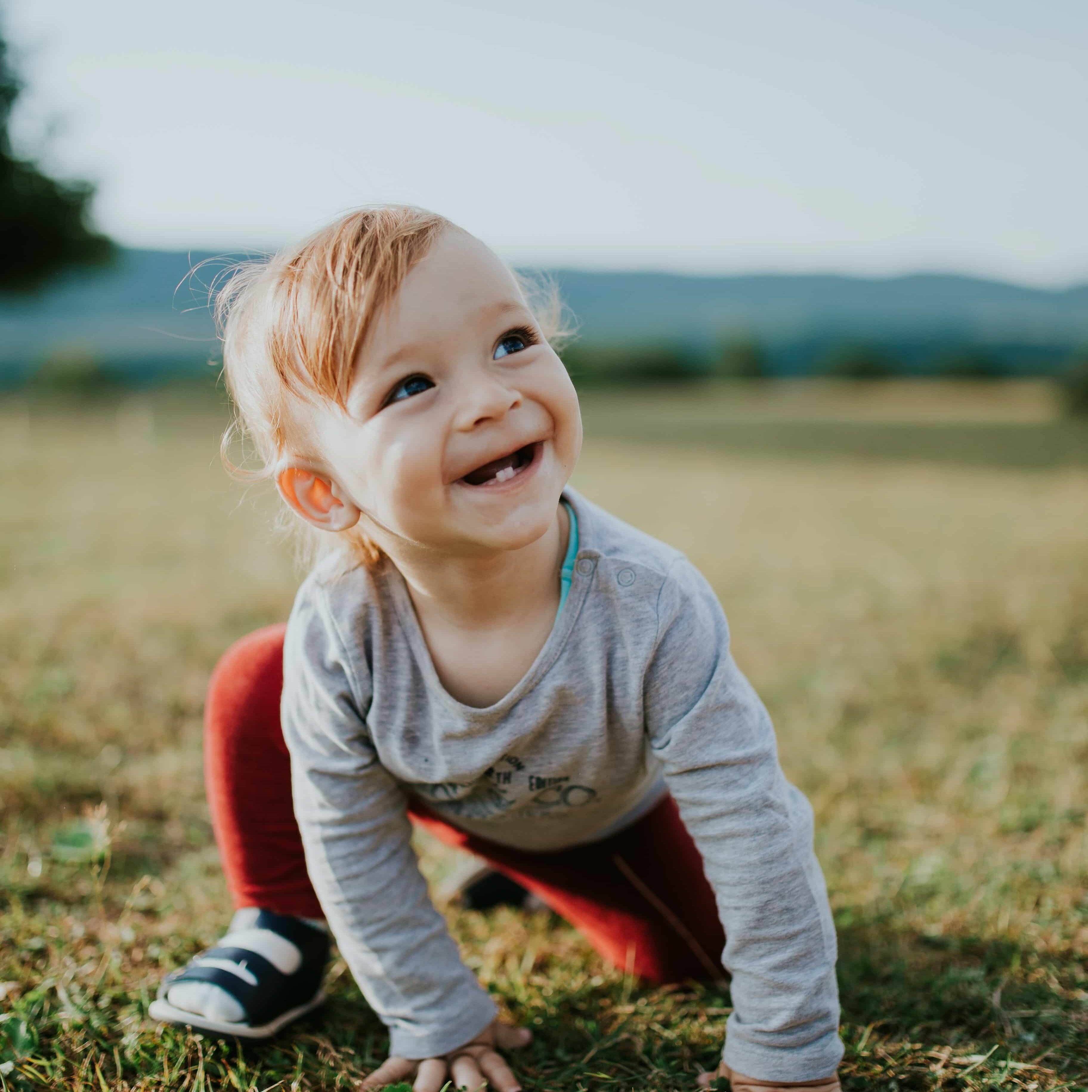 Child Smiling - Showing Baby teeth-Primary or Deciduous teeth